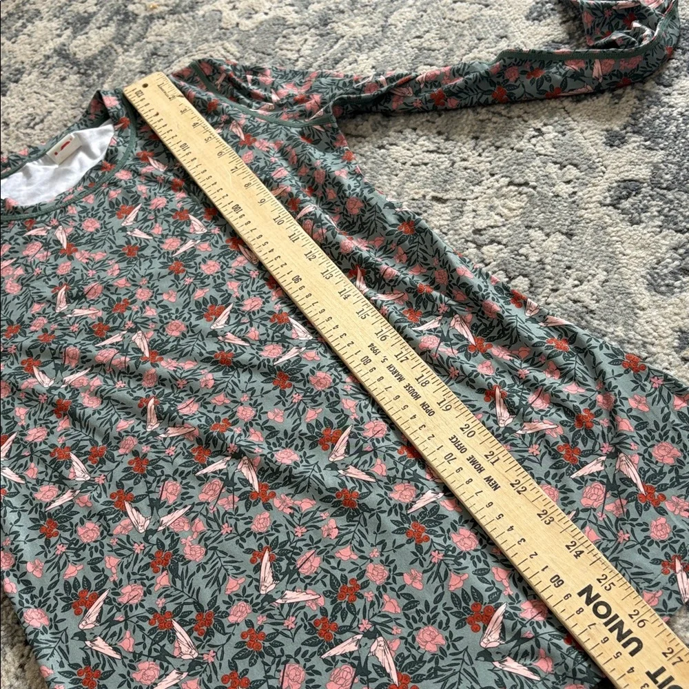 Kari Traa Floral Fryd Baselayer Top & Leggings Pink Green lightweight base layer - Picture 6 of 11